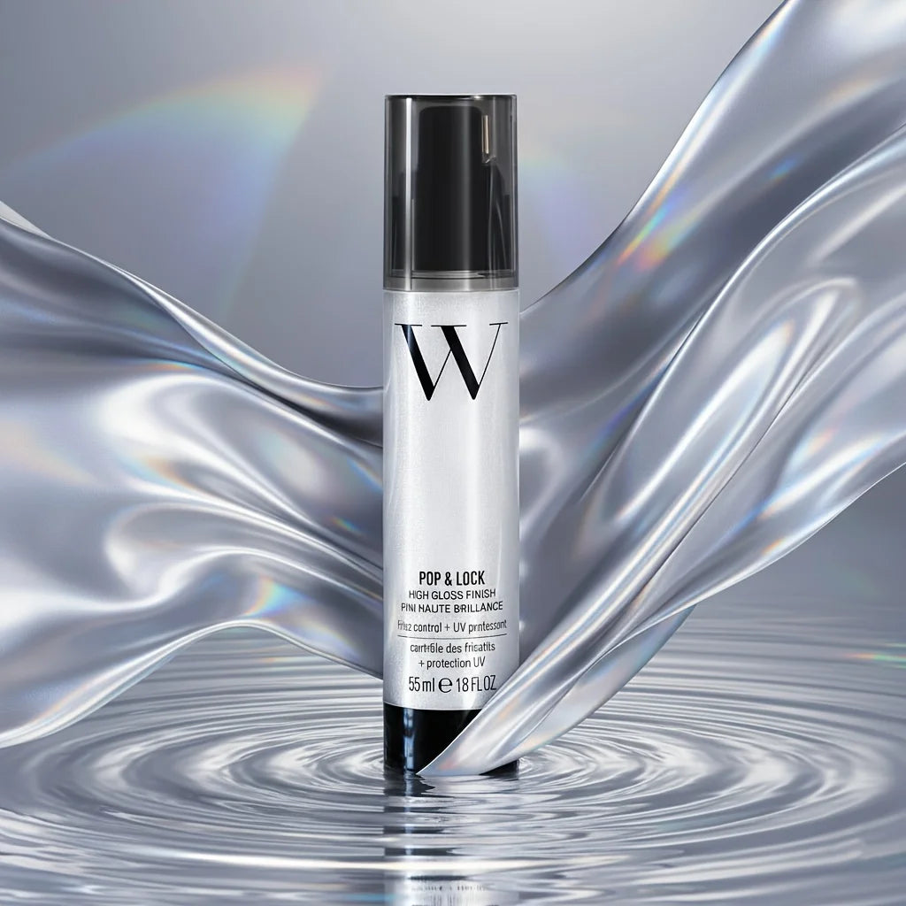 Sparkling High Gloss Finish Hair Styler - Frizz-Free Smoothing Serum for Glassy Shine, Weightless Glossy Oil for Color Brilliance, Non-Greasy Formula