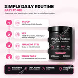 Whey Protein Powder Unflavored Muscle Recovery Joint Health Skin Hydration Grass-Fed Collagen Daily Nutrition Support