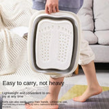 Foldable Foot Bath Massage Bucket Soaking Bucket Folding Foot Bath Tub Foot Soaking Tub Massage Foot Basin Thickened Portable