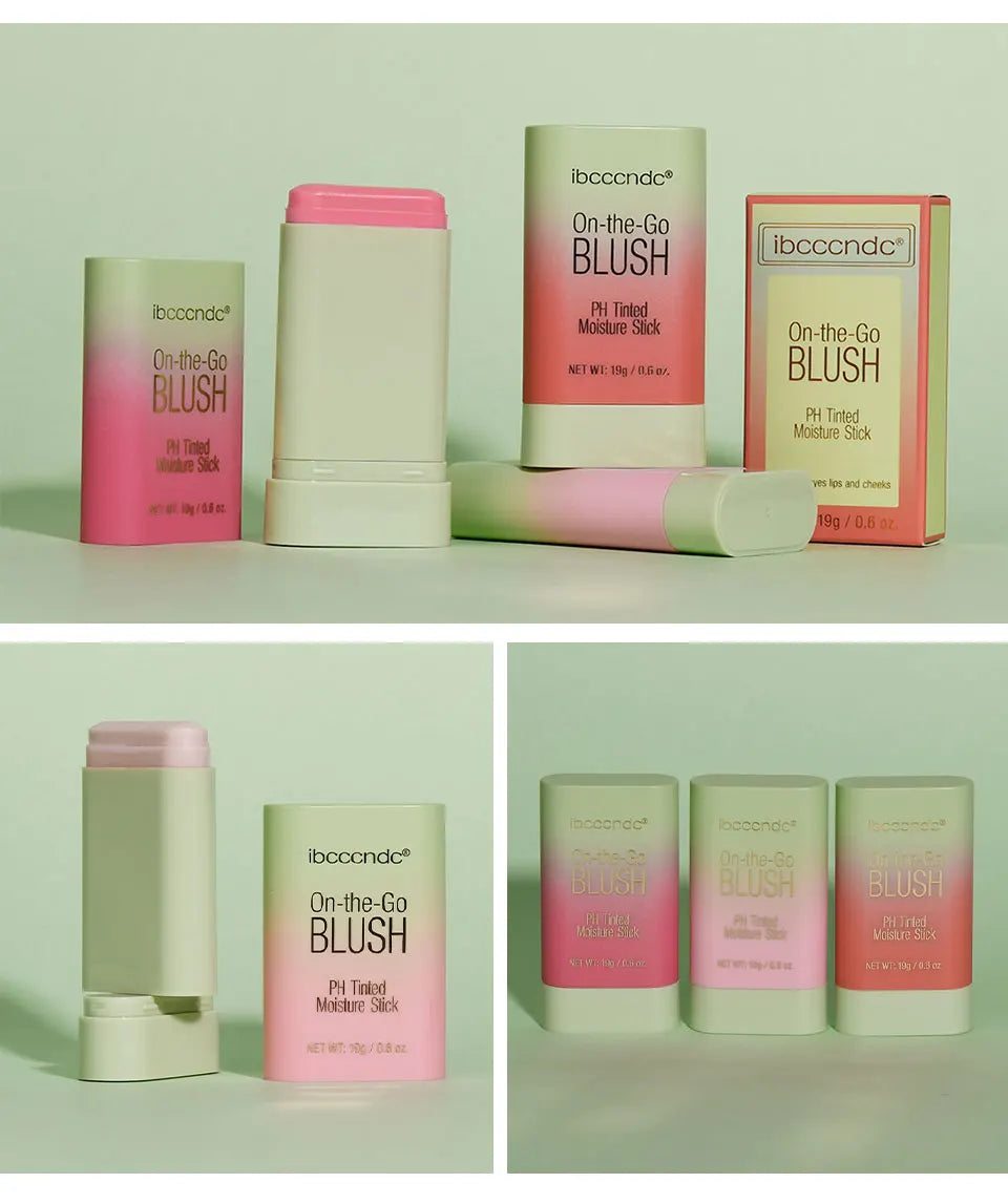 Temperature Change 3-in-1 Cheek Lip Tinted pixiBlush Stick Temperature Change Blush Makeup Products Cosmetic Palette Stick Face