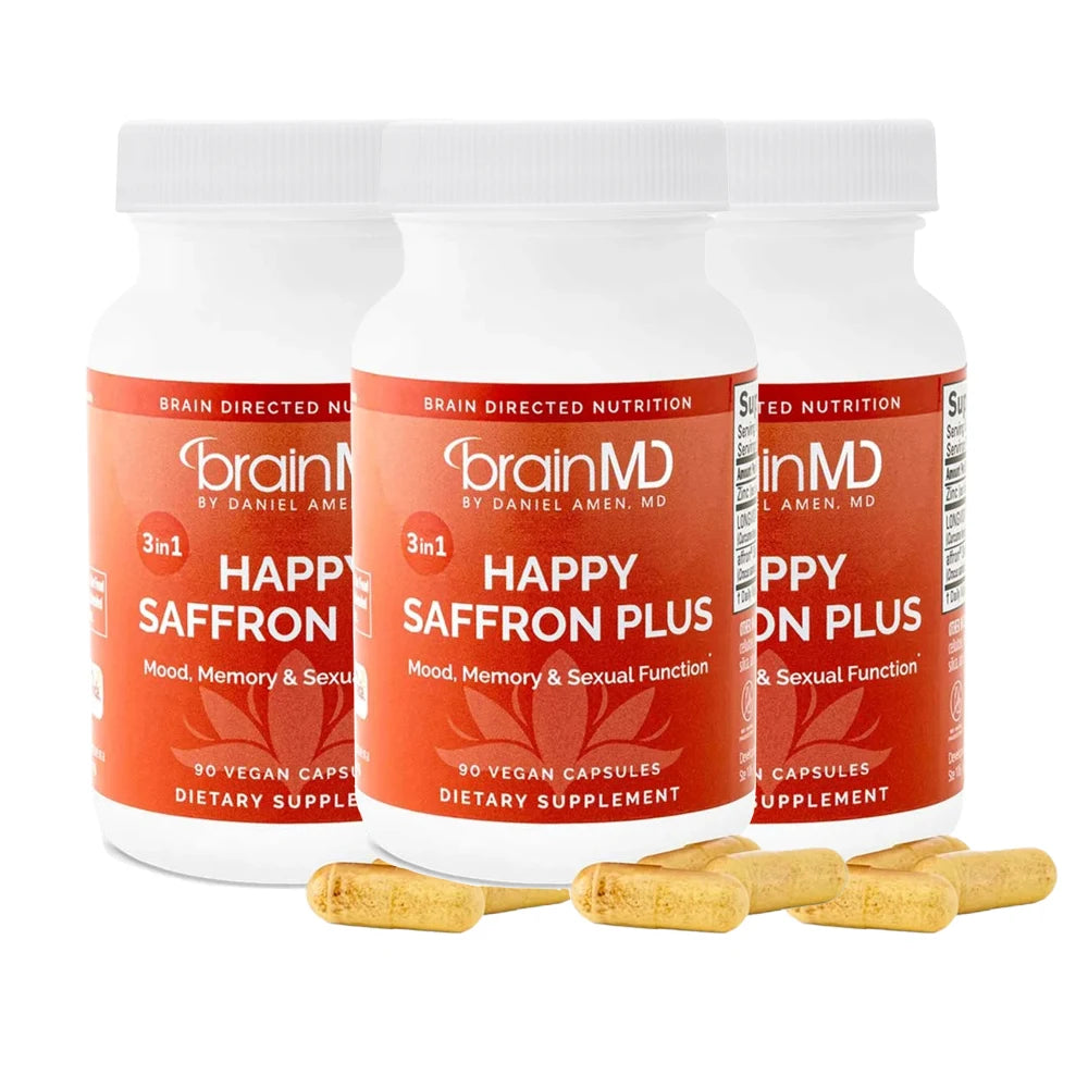 Saffron Supplements With Saffron Flower Extract, Curcumin & Zinc for Mood, Memory & Eye Health, Joint Supplements for Men Women