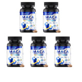 120 Caps MACA Ashwagandha Ginseng Natural Morning Stamina & Boost Flow Enhancer Immune Support | Kosher/Halal Certified