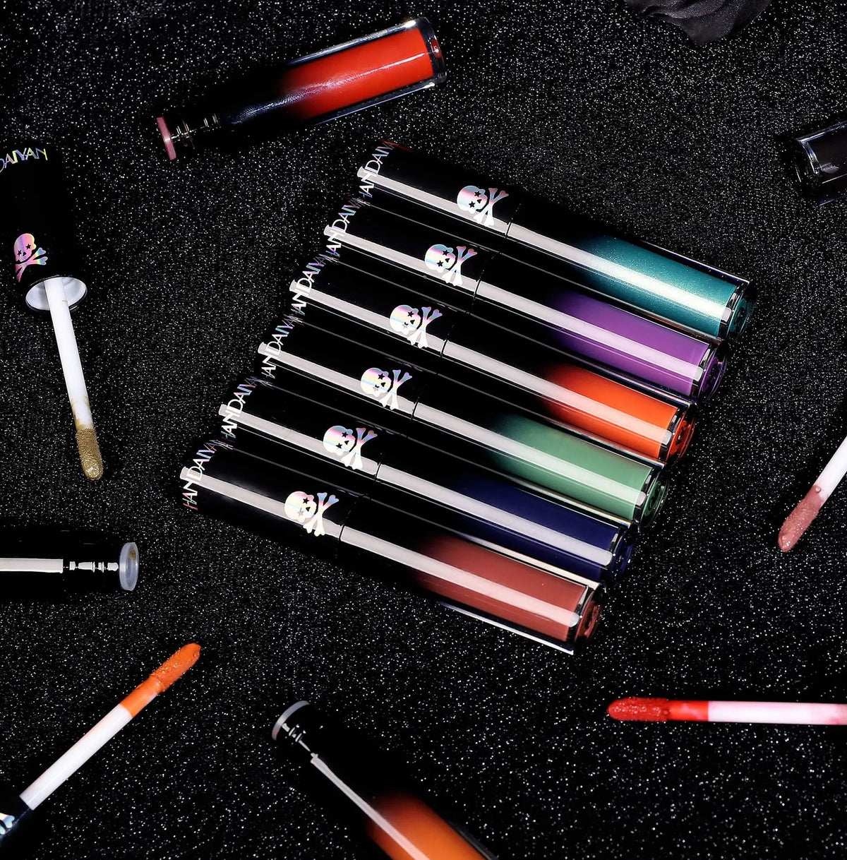 Matte Vampire Black Purple Lipstick Waterproof Long Lasting Lip Gloss Halloween Christmas Moisturizing Pigmented Lip Makeup