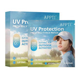 5/10 Pairs Sunscreen Face Patches Golf Sunscreen Anti-Sweat Moisturizing Sun Protection Stickers for Summer Outdoor Activities