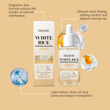 Black & White Rice Exfoliating Serum Set BHA Niacinamide Pore Minimizing & Brightening Blackhead Whitehead Remover Skincare Set