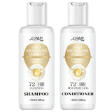 GSWP 72-Hour Moisturising Shampoo and Conditioner Set, enriched with keratin for deep hydration, Ideal as a gift. 100ml + 100ml