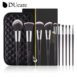 DUcare Black Makeup Brush Professional Makeup Eyeshadow Foundation Powder Soft Synthetic Hair Makeup Brushes Brochas Maquillaje