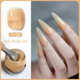 Clou Beaute Translucent Jelly Nude Pink Nail Gel Polish 15ml Vernis Semi Permanent Gel Colorful Varnish Nail Art Manicure Gel