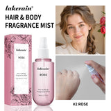 Vanilla & Rose Fragrance Mist Perfume Long Lasting Refreshing Portable Body Spray Gentle Natural Aroma for Women Daily Dating Tr