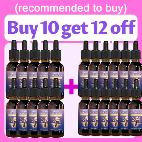 Hair Strengthening Black Essence - Balances Scalp Oil & Unclogs Follicles, Improves Hair Shine.