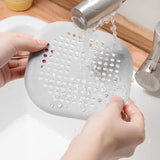 Square Silicone Drain Sticker Bathroom Sewer Hair Filter Drain Cover Household Bathroom Drain Mat