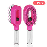 Hairbrush Sprayer Brush 2 in 1 Multi-functional Spray Bottle Comb with Water Spray Detangling Styling Salon Fluffy Modeling Comb