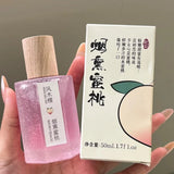 Peach Watermelon Perfume Natural Fresh Fruity Scent Charm Fragrance Women's Date Vibrant Perfume Body Spray Eau De Toilette