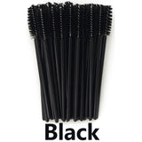ANNAFRIS 50Pcs  Disposable Eyelash  Brush Soft Head Crystal Eyebrow Brush Lash Extension Brush  Mascara Wand Makeup Tool