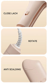 40mm Deep Wave Hair Crimper with Negative Ion - Adjustable Temperature Curling Iron for Long Lasting Wavy Hair, Anti-Frizz