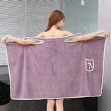 Women's Bath Towel Wearable 140x85cm - Quick Dry Spa&Beach Wrap with Anti-Slip Design for Shower Gym Yoga Fast-drying Convenient