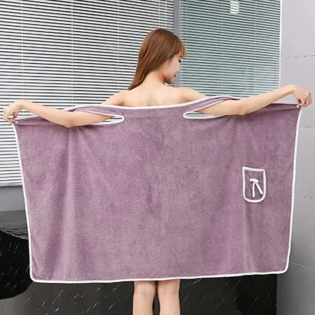 Women's Bath Towel Wearable 140x85cm - Quick Dry Spa&Beach Wrap with Anti-Slip Design for Shower Gym Yoga Fast-drying Convenient