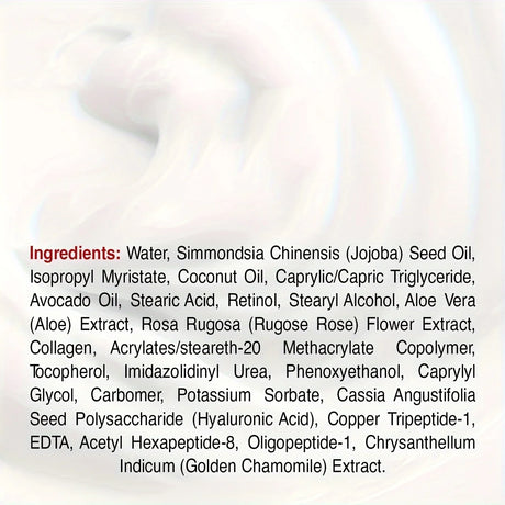 Collagen Cream for Face with Retinol and Hyaluronic Acid, Day Night Collagen Anti Aging Skincare Facial Moisturizer