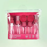 7PCS Travel Bottle Bag Wash Set Makeup Shampoo Body Wash Portable Skin Care Product Hand Cream Refillable Spray Lotion Bottle