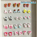 50Pcs/Pack Potdemiel cat Trendy Nail Charms - Cute Resin Cat Nail Art, Press-On Nail Decor for Kawaii Manicures