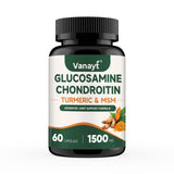 Glucosamine Chondroitin MSM Turmeric Capsules - 3x Strength, Supports Joint Health, Joint Mobility & Comfort for Men and Women