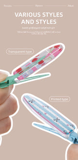 10pcs Candy Color Fruit Hair Bang Clip Summer Hairpin No Crease Hair Side Clamp For Girls Beauty Styling Accessories Set