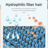 Professional Hair Dryer Brush Microfiber Bristles Quick Drying Comb Anti-Scald Hair Care Styling Tool for Women Home Use