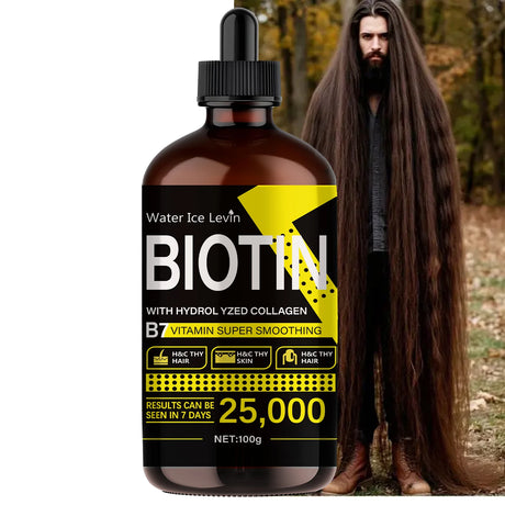 Biotin Hair Oil - Pure Liquid Vitamins for Hair Care, Adds Shine to Hair - Unisex