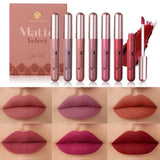 Set of 6 NonStick Cup Liquid lipstick , Long-Lasting Lip Gloss  – Matte Finish Lip Gloss, Resistant to Fading