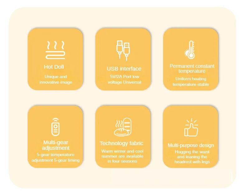 USB Heating Pad Period Heated Pillow Menstrual Colic Heater Cramps Period Neck Shoulder Pain Relief Hot Compress Heating Pad