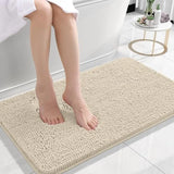 Bathroom Rugs 30x20, Extra Soft Absorbent Chenille Bath Rugs, Rubber Backing Quick Dry, Machine Washable Bath Mats for Bathroom