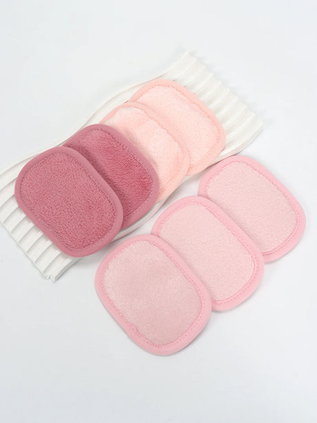 810 Makeup Remover Wipes Gradient 7Pcs, Machine Washable, Reusable Makeup Remover Tools for All Skin Types