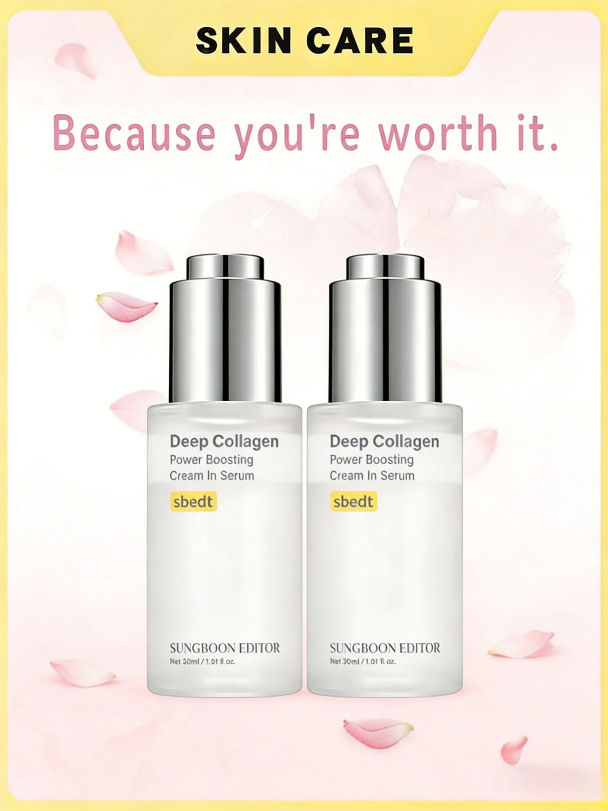 2 Pcs/1 Pcs Sungboon Editor Deep Collagen Wrinkle Filler Serum |     Volufiline + Collagen + Niacinamide |     Firming, Skin Care