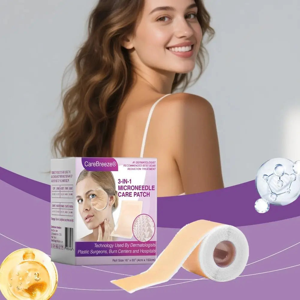 1/3/5rolls Brand Wrinkle-reducing Body Face Tape Dermatologist Recommend Best Scar Reduction Patch 3-in-1 Microneedle Care Patch