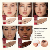 5 Colors Matte Liquid Foundation Base Sweat Resistant Smooth Cover Blemish Pores Natural Matte Finish Lightweight Face Makeup Cosmetic Base