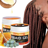 Styling Braiding Gel Wax Carbomer Long Lasting Strong Hold Pomade Anti-Frizz Smooth Hair Finishing Shaping Hair Edge Control