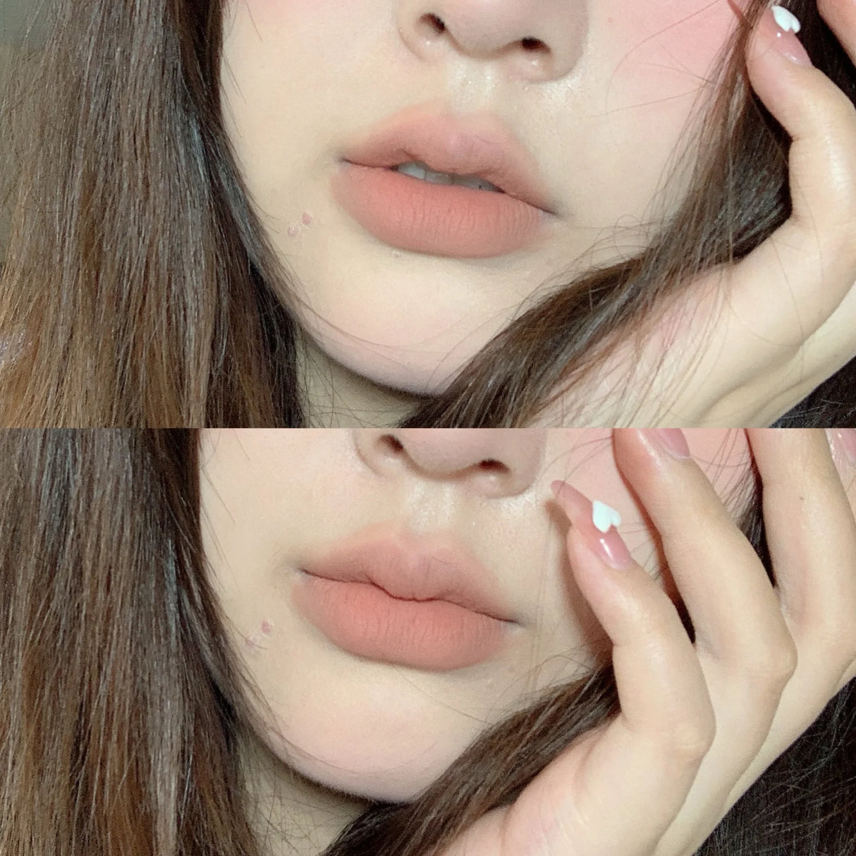 Lip Shadow Liner Pen Matte Lipstick Base Silver Tube Waterproof Lasting Lip Contouring Non-stick Cup Lipliner Pencil With Brush