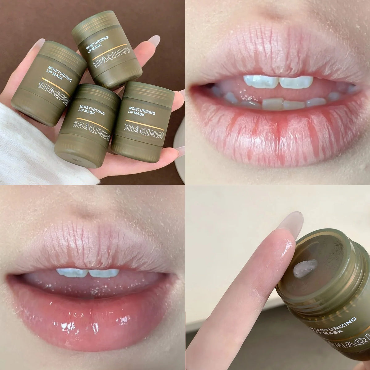 Colorless Moisturizing Lip Mask, SHAQINUO Pre-Makeup Hydration, Daily Lip Care, Reduces Lip Lines, Anti-Cracking Lip Balm