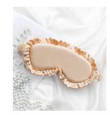 Silk Ruffle Sleep Eye Mask Soft Sleeping Eye Covers Multicolor Night Dream Blackout Eye Patches for Woman Man to Sleep Better