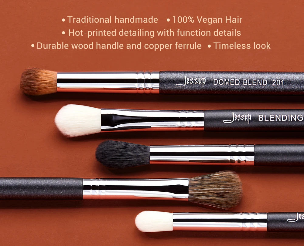 Jessup Eye Makeup Brushes Set,Professional Makeup Brush,Synthetic Eye Blending Brush Eyeshadow Brush Eyebrow Crease Shader T341