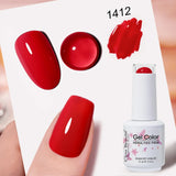 Clou Beaute Grey Color Nail Gel Polish Full Coverage Nail Polish Dark Red Gel Lacquer Varnish Vernis Semi Permanent Nail Art