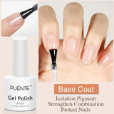 PUENTE 7.5ML Nude Shade Moonlight Cat Magnetic Gel Nail Polish Ultra-Bright Cat Eye Soak Off UV Semi-Permanent Varnish Manicure