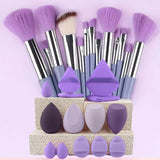 24 pcs Makeup Brush Sets Professional Cosmetics Brushes Eyebrow Powder Foundation Shadows Pinceaux Make Up Tools