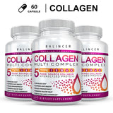 Multi Collagen Supplement - Skin Care Capsules, Firming Skin, Promoting Hair and Nail Growth, Anti-oxidant