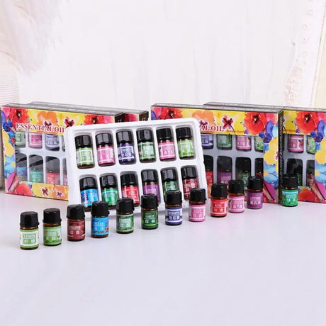 12PCS 3ML Air Freshener Natural Plant Aromatherapy Essential Oil Air Conditioning Perfume Aroma Diffuser Fragrance Humidifier