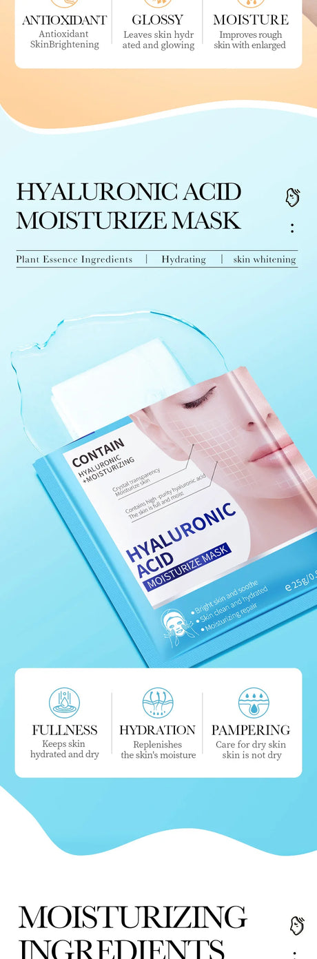 15pcs BIOAQUA Retinol Collagen Facial Masks Firming Moisturizing Nourishing Hydrating Face Mask Facial Skin Care Products