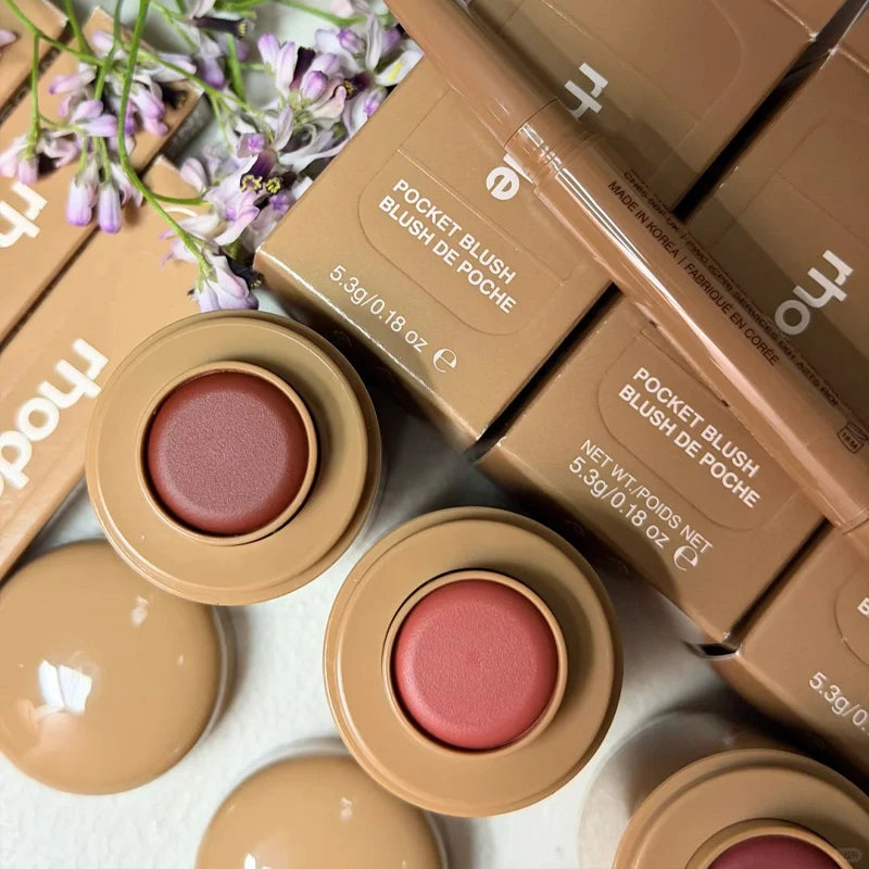 Popular Cosmetics Brand Rhode Pocket Blusher Stick Smooth Easy Apply Portable Lip Cheek Dual-use Rouge Cream Makeup Bubble Bag