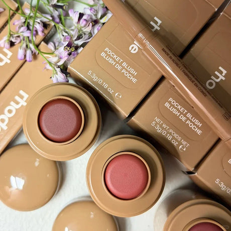 Popular Cosmetics Brand Rhode Pocket Blusher Stick Smooth Easy Apply Portable Lip Cheek Dual-use Rouge Cream Makeup Bubble Bag