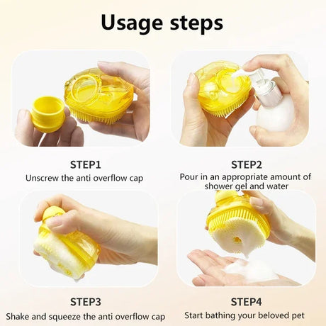 Silicone Soft Exfoliating Body Bath Shower Scrubber Loofah Brush Refillable Bath Brush Easy Foaming Massage Brush Bathroom Tools