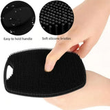 1/5pc Soft Silicone Exfoliating Brush Cleanser Manual Body Cleansing Care Scrubber Shower Gentle Massage Bath For Men